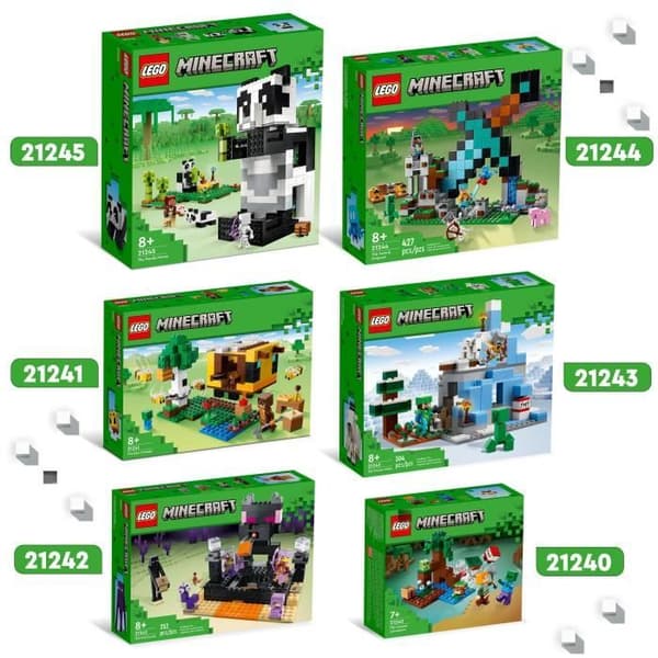 LEGO Minecraft 21240 Swamp Adventures Byggleksak med zombieminifigur
