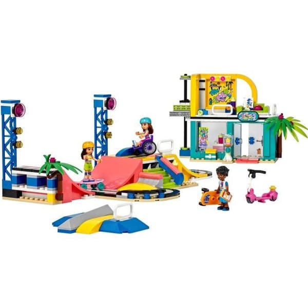 LEGO® Friends 41751 Skateparken, skateboardleksak, med minidocka och skoter