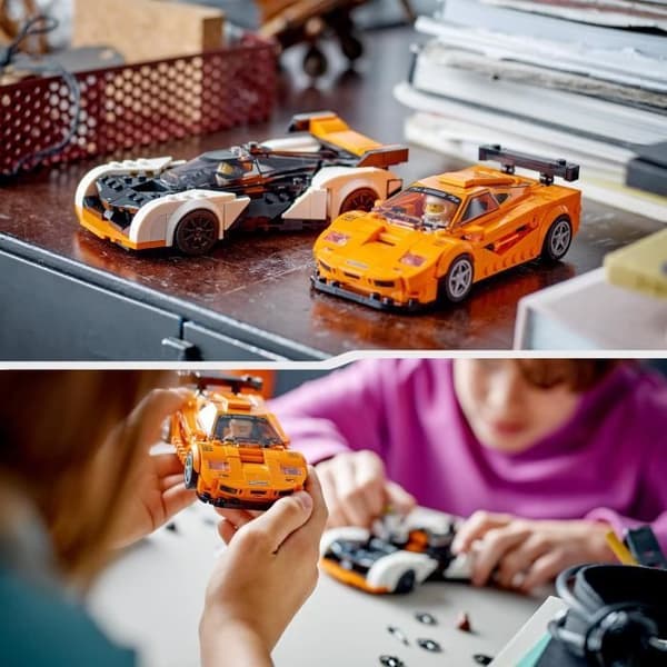 LEGO® Speed Champions 76918 McLaren Solus GT och McLaren F1 LM, leksaksbil, modellsats