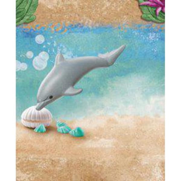 Byggspel - Playmobil - BABY DOLPHIN WILTOPIA - 7 stycken - Upptäck Wiltopia-djuren