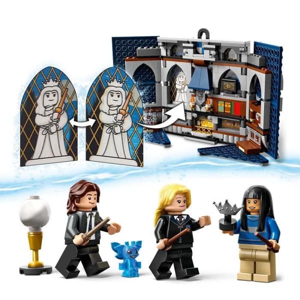LEGO® Harry Potter 76411 Ravenclaws husvapen, leksak med 3 minifigurer och Hogwarts-dekoration