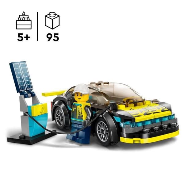 LEGO® City 60383 elektrisk sportbil, leksak för 5-åringar, racerbilsset