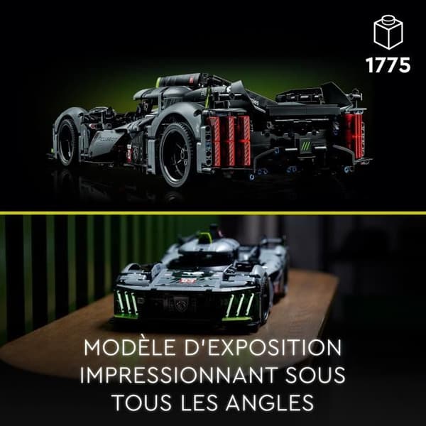 LEGO Technic 42156 Peugeot 9x8 24H Le Mans Hybrid Hypercar, Racing Car Model