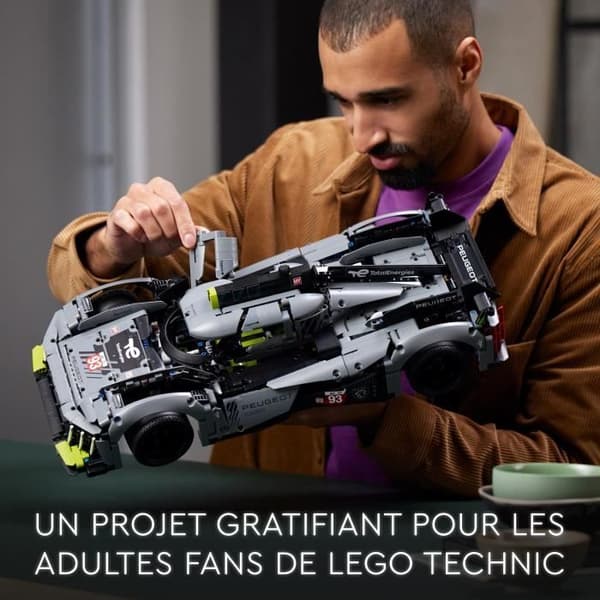 LEGO Technic 42156 Peugeot 9x8 24H Le Mans Hybrid Hypercar, Racing Car Model