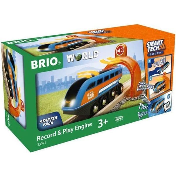BRIO - 33971 - LOCOMOTIVE med VOICE RECORDER SMART TECH SOUND