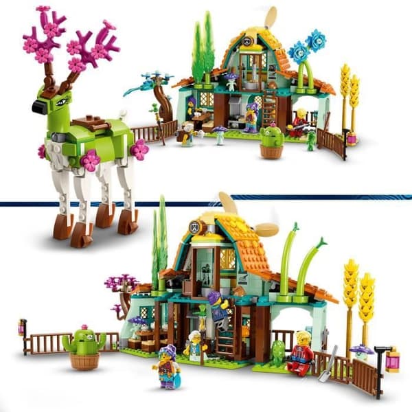 LEGO DREAMZzz 71459 Drömvarelser Stall, 2-i-1 gårdsleksak med hjortfigur