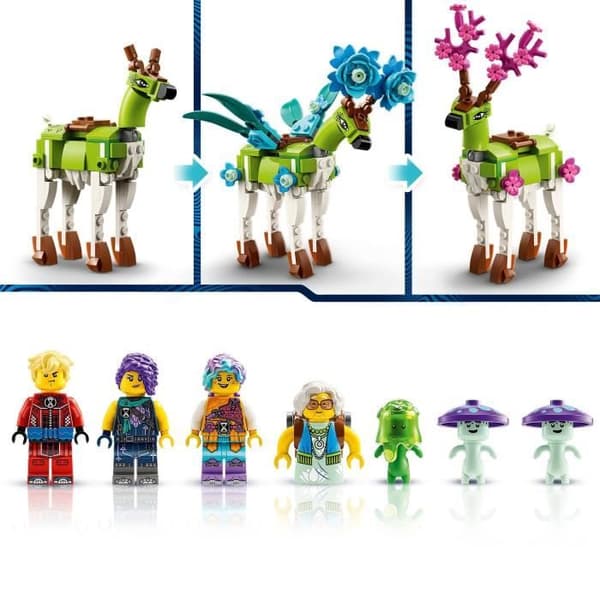LEGO DREAMZzz 71459 Drömvarelser Stall, 2-i-1 gårdsleksak med hjortfigur