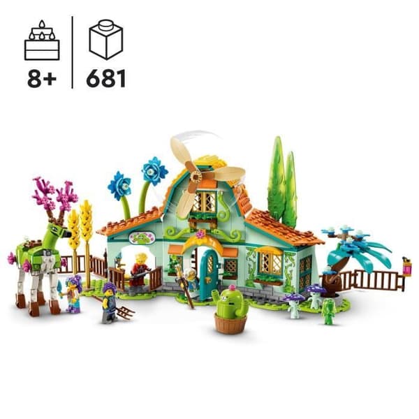 LEGO DREAMZzz 71459 Drömvarelser Stall, 2-i-1 gårdsleksak med hjortfigur