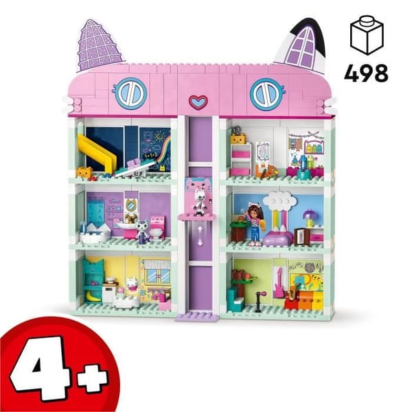 LEGO 10788 Gabbys magiska hus, dockhusleksak med minifigurer