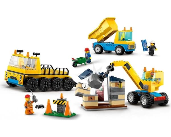 LEGO City - Anleggsmaskiner & Kran m/Rivningskule