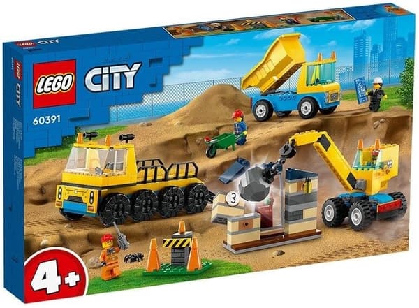 LEGO City - Anleggsmaskiner & Kran m/Rivningskule