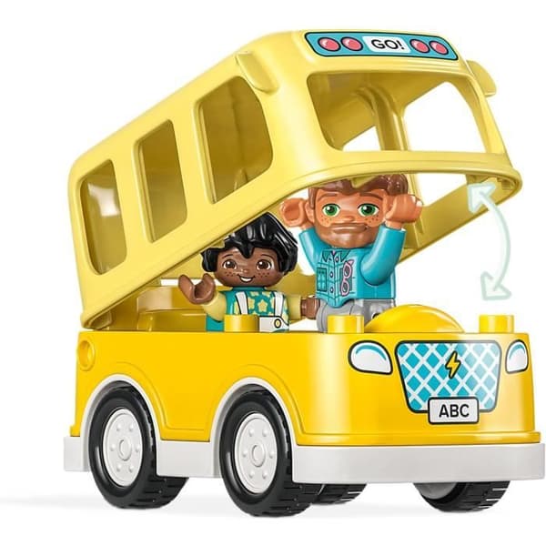 LEGO® DUPLO 10988 Bussresan, pedagogisk leksak för att utveckla finmotorik, barn 2 år