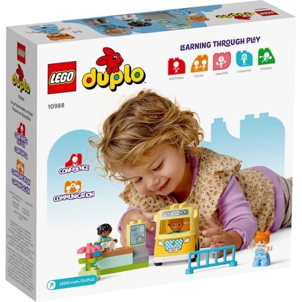 LEGO® DUPLO 10988 Bussresan, pedagogisk leksak för att utveckla finmotorik, barn 2 år