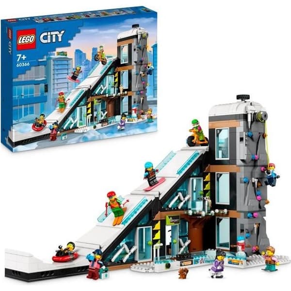 LEGO® City 60366 skid- och klätterkomplex, modulbyggd leksak för barn från 7 år och uppåt