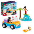 Miniatyrbild 1 av 6: LEGO® Friends 41725 Beach Day Buggy Toy med bil, surfbräda och minidockor