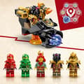 Miniatyrbild 3 av 6: LEGO® NINJAGO 71793 Värmeböljans transformerande lavadrake, drakleksak med minifigurer