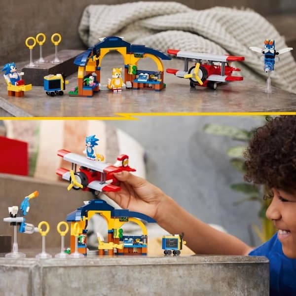LEGO® Sonic the Hedgehog 76991 Tornado Plane and Tails' Workshop Byggset med 4 karaktärsminifigurer