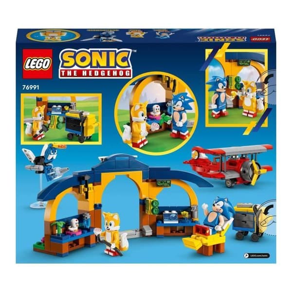 LEGO® Sonic the Hedgehog 76991 Tornado Plane and Tails' Workshop Byggset med 4 karaktärsminifigurer