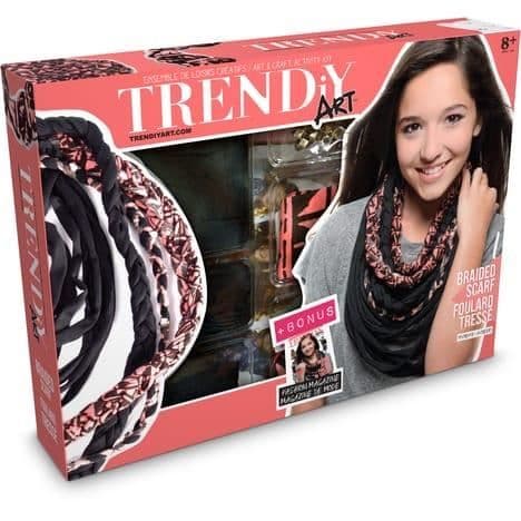 Kreativt fritidsset - TrendyArt - Flätad halsduk - Barn - Tjej