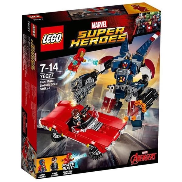 LEGO byggleksak - Iron Man Detroit Steel Strikes - 136 delar - 8 år och uppåt