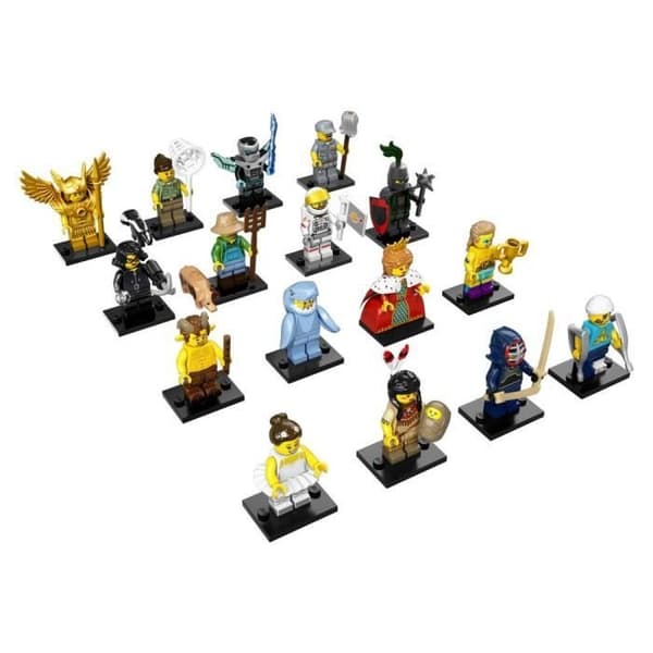 Minifigurer - LEGO - 71011 - Box med 60 påsar - 16 figurer - Blandat - Från 5 år