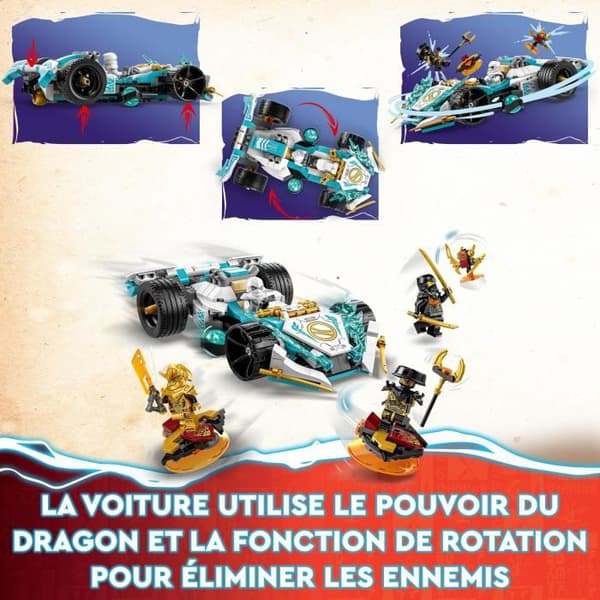 LEGO® NINJAGO 71791 Spinjitzu Race Car: Zane's Dragon Power Toy, barn 7 år