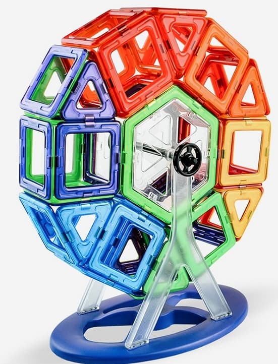 Magneettiset laatat - 40 kpl magneettilaatat - Rakenna magneeteilla