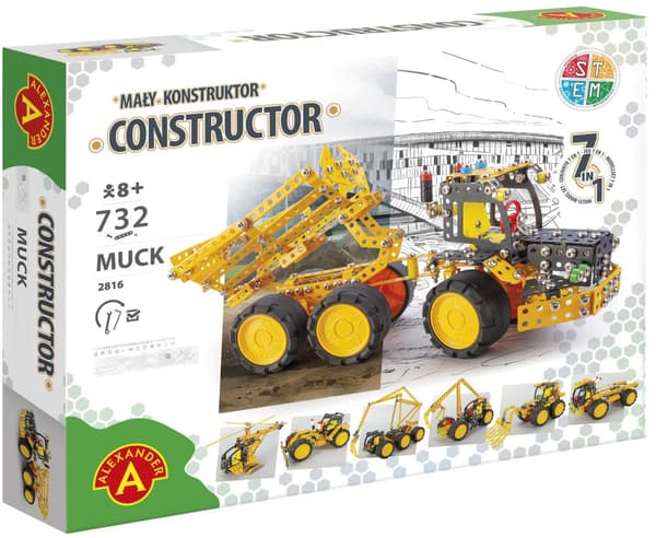 Constructor Pro Muck 7-i-1 Metallkonstruktion Byggsats