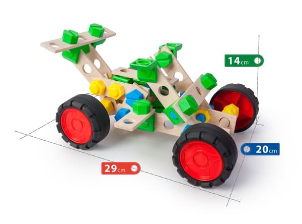 Junior Träbyggsats 3-i-1 Buggy