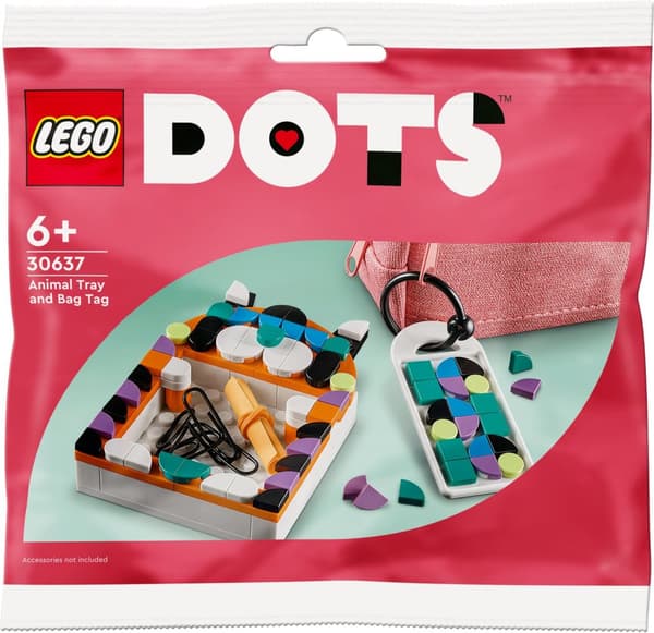 LEGO Dots Polybag Animal Bowl Polybag Animal Bowl & Bag Tag (30637) (30637)