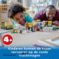Miniatyrbild 1 av 5: LEGO City byggfordon och kran med Abri 60391 (60391)
