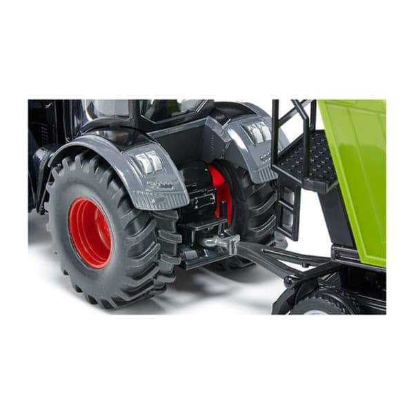 Siku 1990, Fendt 942 Vario med frontlastare, leksakstraktor, 1:50, metall/plast, svart, spade och lastare