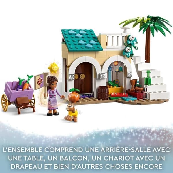 LEGO® Disney Wish 43223 Asha i staden Rosas, med Asha Doll, Valentino Goat Toy och stjärnfigur, Wish Movie