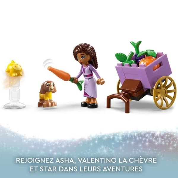LEGO® Disney Wish 43223 Asha i staden Rosas, med Asha Doll, Valentino Goat Toy och stjärnfigur, Wish Movie