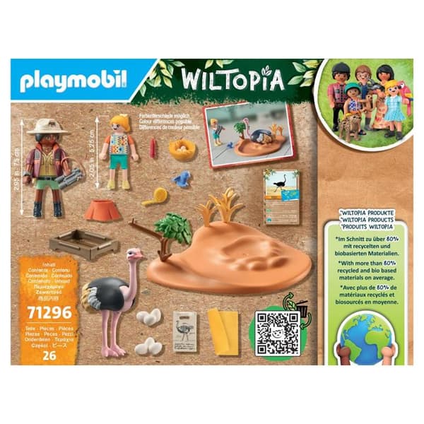 Leksak - PLAYMOBIL - Wiltopia 71296 Upptäckare och strutsbo - Blandat - Vit - Barn