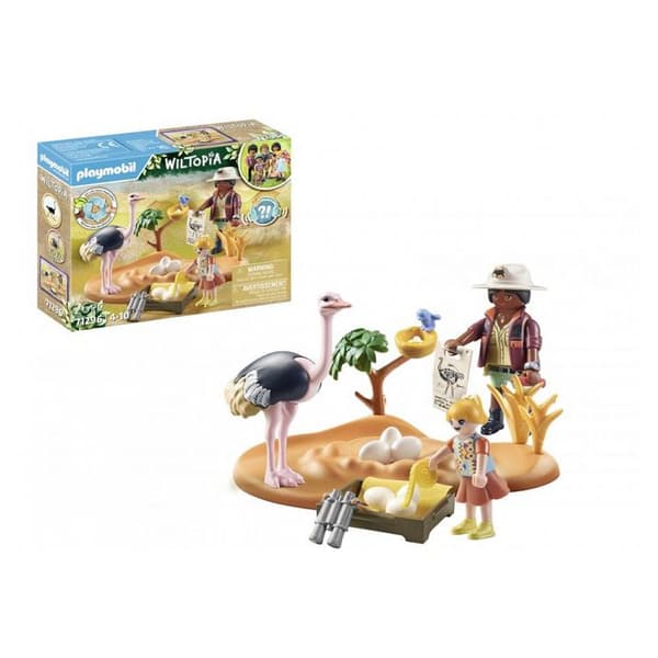 Leksak - PLAYMOBIL - Wiltopia 71296 Upptäckare och strutsbo - Blandat - Vit - Barn