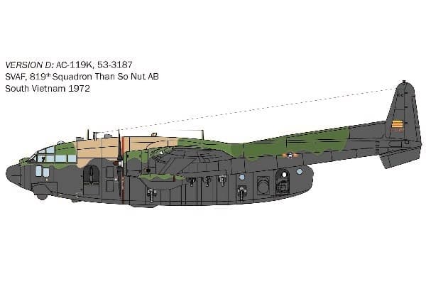 ITALERI 1:72 AC-119K Stinger