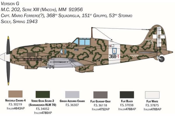 Italeri 1:32 Macchi M.C. 202 'Folgore'