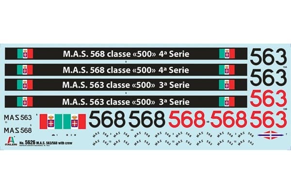 ITALERI 1:35 M.A.S. 568 4a Serie with crew
