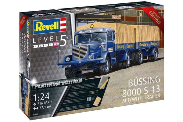 Revell Büssing 8000 S13 m/tilhenger 'Platinum Edition' 1:24