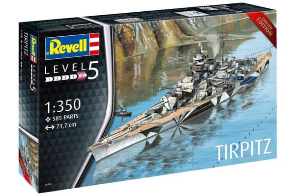 Revell Tysk slagskip fra andre verdenskrig Tirpitz 1:350