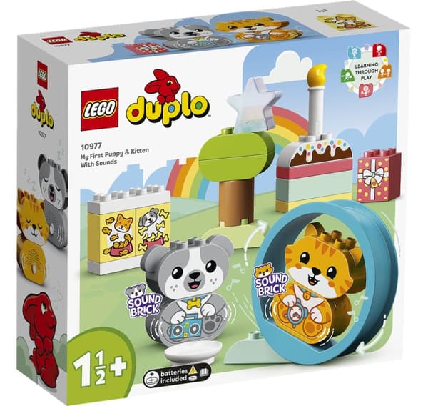 LEGO DUPLO Min första valp och katt med ljud