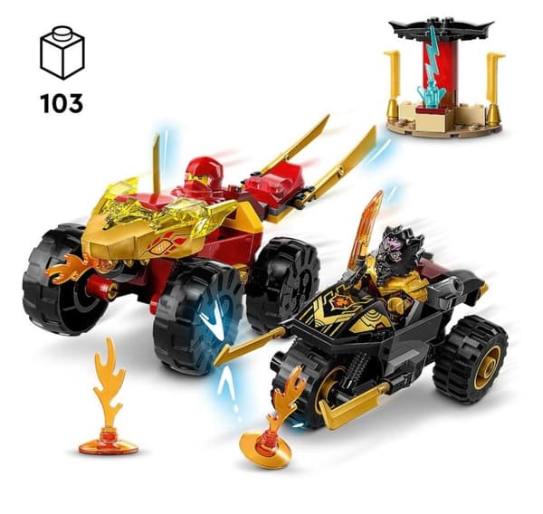 LEGO Ninjago Kai ja Rasi Autojen ja moottoripyörien taistelu