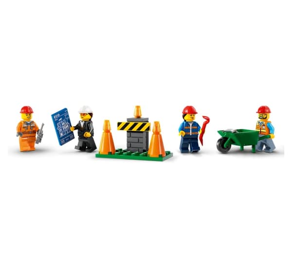 LEGO City Construction-lastbilar och en kran med en vrakkula