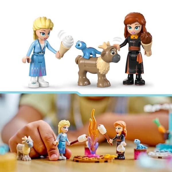 LEGO 43238 Disney prinsessan Elsas isslott, fryst prinsessleksak, 2 djurfigurer