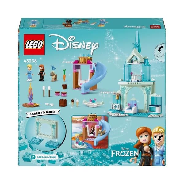 LEGO 43238 Disney prinsessan Elsas isslott, fryst prinsessleksak, 2 djurfigurer