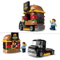 Pikkukuva 3 / 6: LEGO 60404 City Burgers Food Truck, Van Toy, fantasifull lek med skåpbil och minifigurer