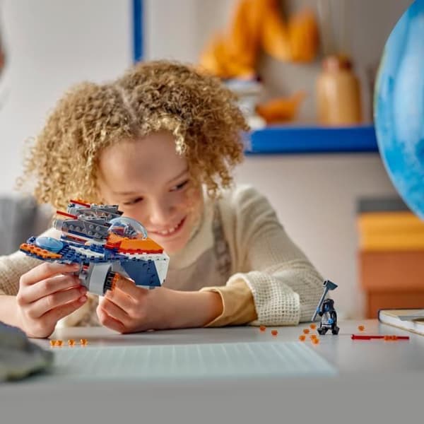 LEGO 76278 Marvel: Rocket vs. Ronans rymdskepp, Guardians of the Galaxy Toy, Ship and Minifigures