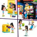 Pikkukuva 4 / 6: LEGO 42614 Friends Vintage klädaffär, modell med Olly, Liann och Jordin minidockor och en kattfigur