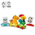 Pikkukuva 2 / 6: LEGO 10412 DUPLO Mitt första djurtåg, leksak med hjul för barn, kreativa djur att bygga